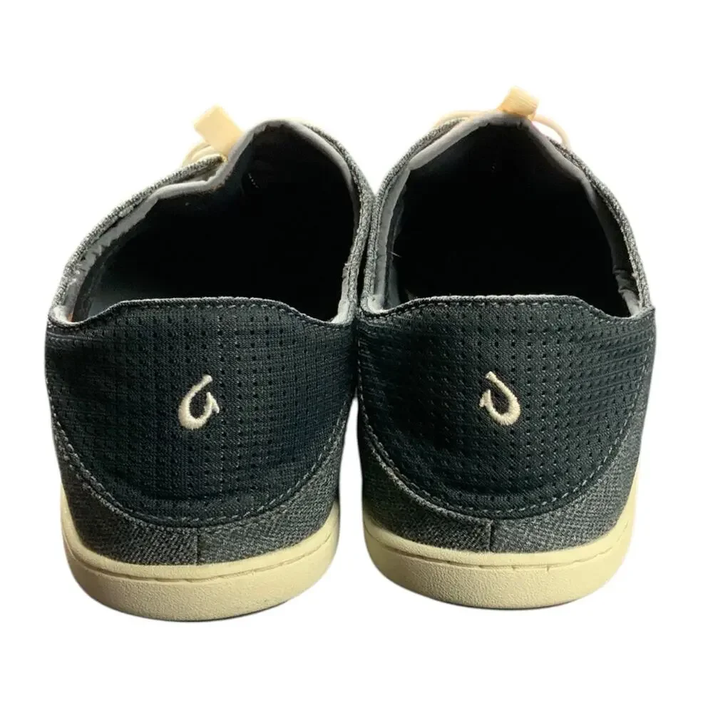 OluKai Nohea Moku Men’s Size 12 Gray Casual Boat Shoes Lightweight Comfort